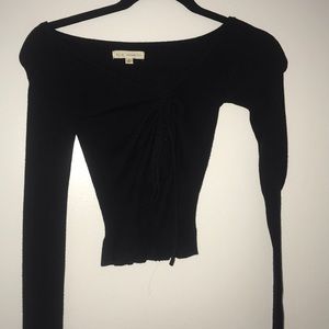 🖤BLACK LONG SLEEVE SCRUNCH TOP🖤